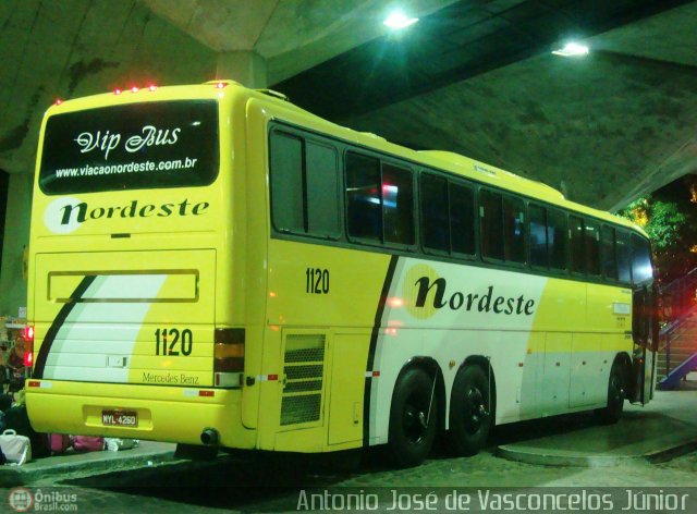Viação Nordeste 1120 na cidade de Fortaleza, Ceará, Brasil, por Antonio José. Número da foto: #271515.