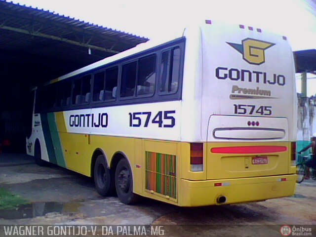 Empresa Gontijo de Transportes 15745 na cidade de Várzea da Palma, Minas Gerais, Brasil, por Wágner  Gontijo. ID da foto: 271447.