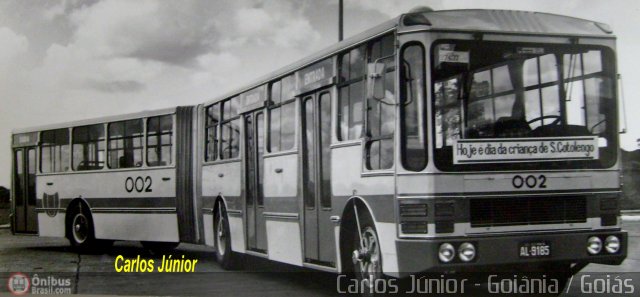 Transurb EBTU 002 na cidade de Goiânia, Goiás, Brasil, por Carlos Júnior. ID da foto: 271572.