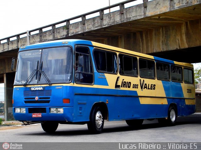 Viação Lírio dos Vales 3200 na cidade de Vitória, Espírito Santo, Brasil, por Lucas Ribeiro. Número da foto: #271546.