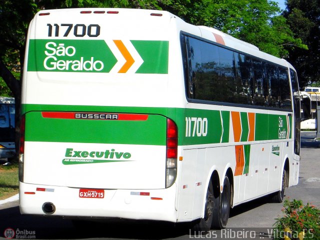 Cia. São Geraldo de Viação 11700 na cidade de Vitória, Espírito Santo, Brasil, por Lucas  Ribeiro. Número da foto: #271531.