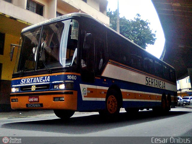 Viação Sertaneja 1660 na cidade de Belo Horizonte, Minas Gerais, Brasil, por César Ônibus. Número da foto: #272314.
