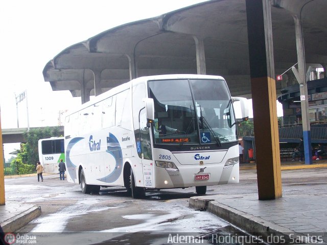 Citral Transporte e Turismo 2805 na cidade de Porto Alegre, Rio Grande do Sul, Brasil, por Adems  Equipe 19. Número da foto: #251526.