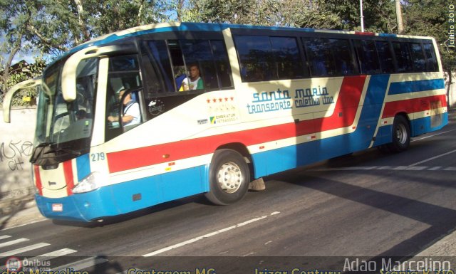 Transporte Coletivo Santa Maria 279 na cidade de Contagem, Minas Gerais, Brasil, por Adão Raimundo Marcelino. Número da foto: #251759.