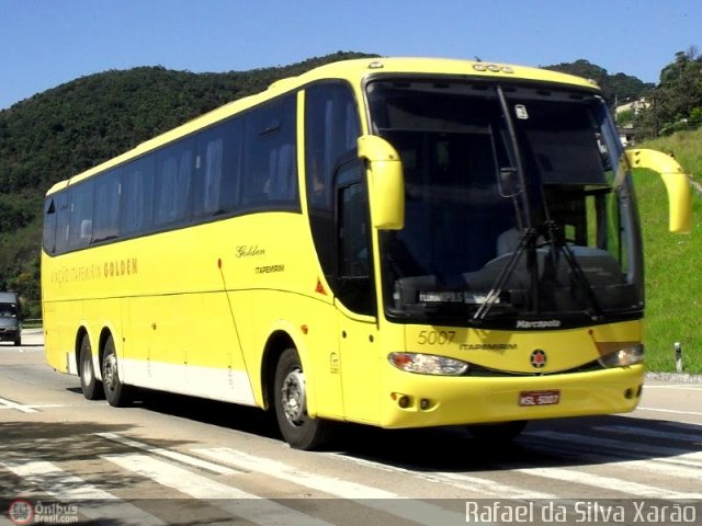 Viação Itapemirim 5007 na cidade de Petrópolis, Rio de Janeiro, Brasil, por Rafael da Silva Xarão. ID da foto: 274336.