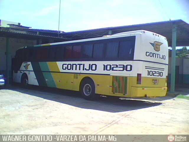 Empresa Gontijo de Transportes 10230 na cidade de Várzea da Palma, Minas Gerais, Brasil, por Wagner Gontijo Várzea da Palma-mg. ID da foto: 274642.