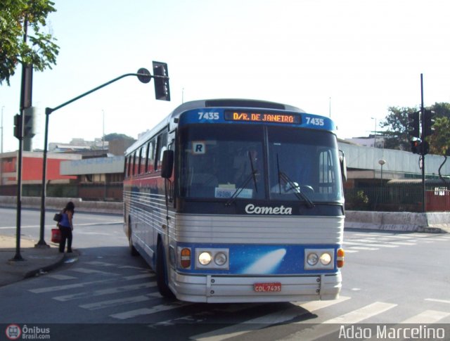 Viação Cometa 7435 na cidade de Belo Horizonte, Minas Gerais, Brasil, por Adão Raimundo Marcelino. Número da foto: #254064.