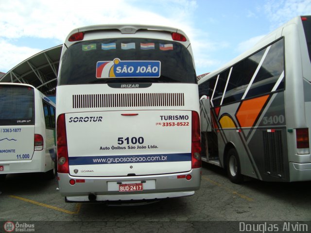 São João Votorantim - Sorotur Turismo 5100 na cidade de Aparecida, São Paulo, Brasil, por Douglas Alvim. Número da foto: #254652.