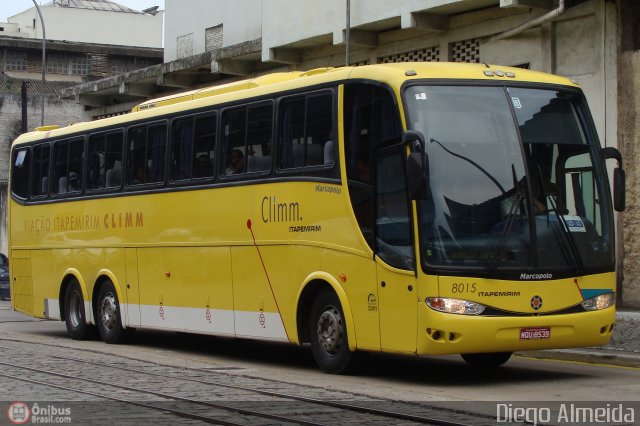 Viação Itapemirim 8015 na cidade de Rio de Janeiro, Rio de Janeiro, Brasil, por Diego Almeida Araujo. ID da foto: 74845.