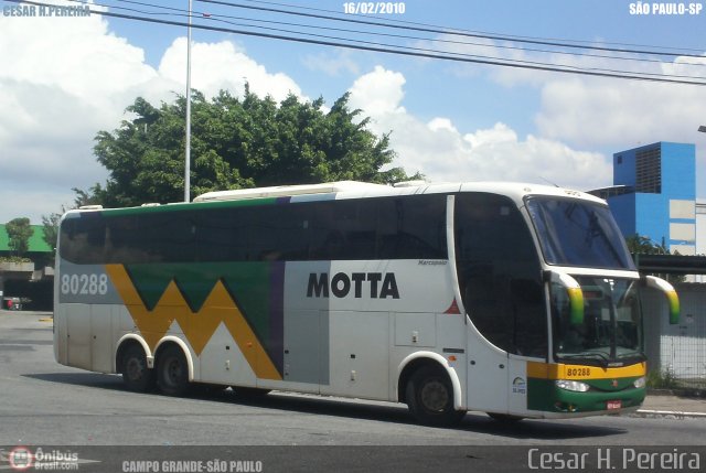 Viação Motta 80288 na cidade de São Paulo, São Paulo, Brasil, por Cesar H. Pereira. Número da foto: #80533.