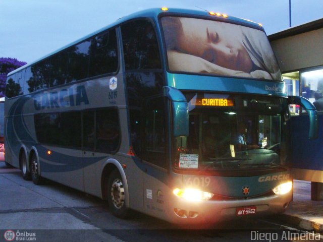 Viação Garcia 6019 na cidade de Curitiba, Paraná, Brasil, por Diego Almeida Araujo. Número da foto: #82948.
