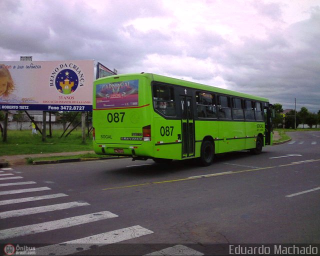 SOGAL - Sociedade de Ônibus Gaúcha Ltda. 087 na cidade de Canoas, Rio Grande do Sul, Brasil, por Eduardo Machado. ID da foto: 84819.