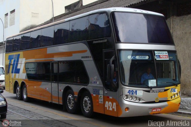 TIL Transportes Coletivos 424 na cidade de Rio de Janeiro, Rio de Janeiro, Brasil, por Diego Almeida Araujo. ID da foto: 85257.