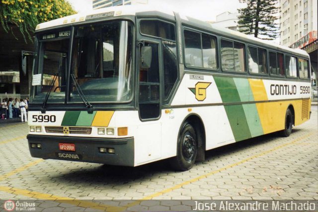 Empresa Gontijo de Transportes 5990 na cidade de Belo Horizonte, Minas Gerais, Brasil, por J. Alexandre Machado. ID da foto: 85371.