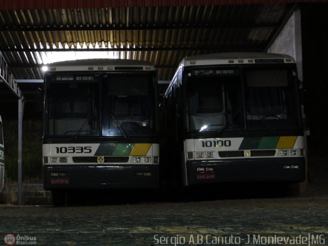 Empresa Gontijo de Transportes 10335 na cidade de João Monlevade, Minas Gerais, Brasil, por Sérgio Augusto Braga Canuto. ID da foto: 85987.