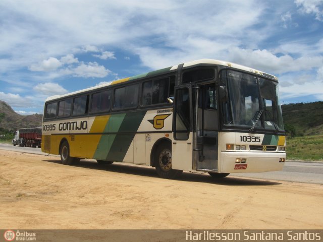 Empresa Gontijo de Transportes 10335 na cidade de Itaobim, Minas Gerais, Brasil, por Harllesson Santana Santos. ID da foto: 75852.