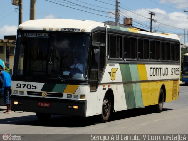 Empresa Gontijo de Transportes 9785 na cidade de Vitória da Conquista, Bahia, Brasil, por Sérgio Augusto Braga Canuto. ID da foto: 76881.