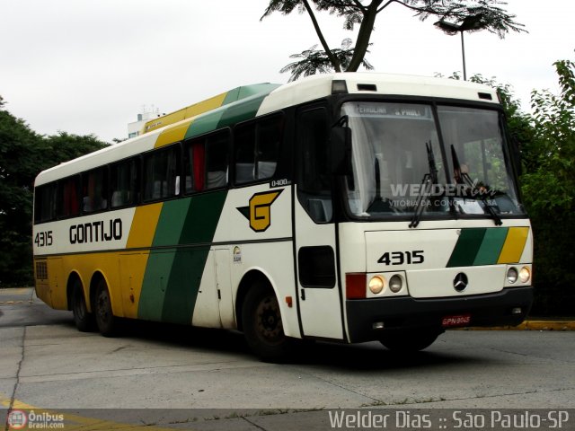 Empresa Gontijo de Transportes 4315 na cidade de São Paulo, São Paulo, Brasil, por Welder Dias. Número da foto: #92424.