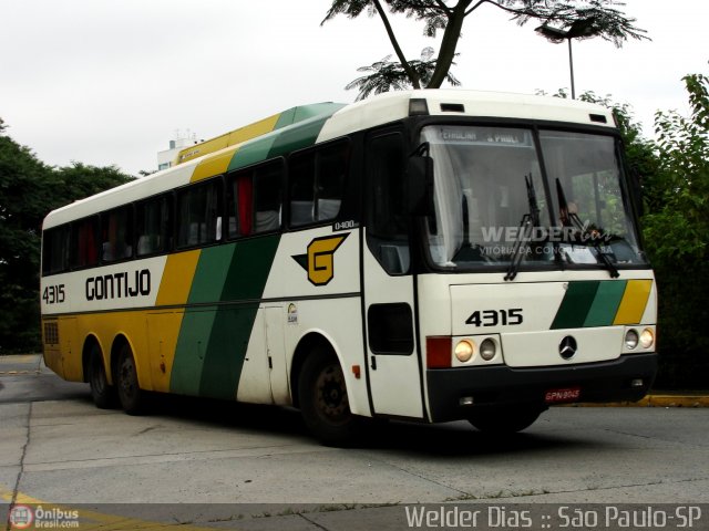 Empresa Gontijo de Transportes 4315 na cidade de São Paulo, São Paulo, Brasil, por Welder Dias. ID da foto: 92424.