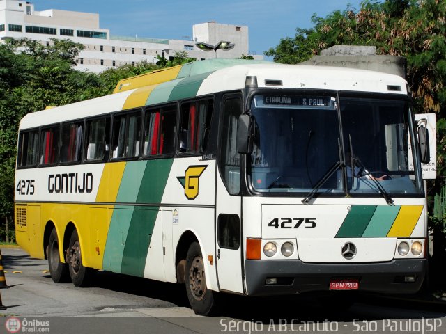 Empresa Gontijo de Transportes 4275 na cidade de São Paulo, São Paulo, Brasil, por Sérgio Augusto Braga Canuto. ID da foto: 92392.