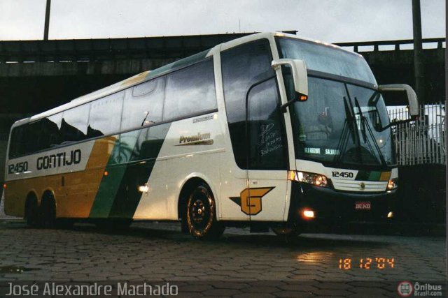 Empresa Gontijo de Transportes 12450 na cidade de Belo Horizonte, Minas Gerais, Brasil, por J. Alexandre Machado. ID da foto: 92733.