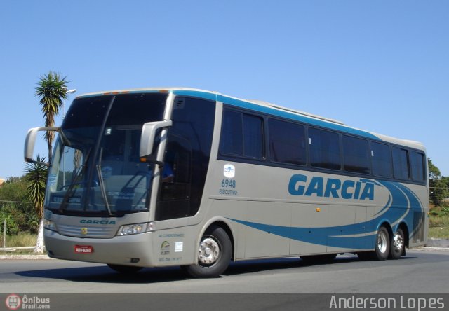 Viação Garcia 6948 na cidade de Americana, São Paulo, Brasil, por Anderson Lopes. ID da foto: 96292.