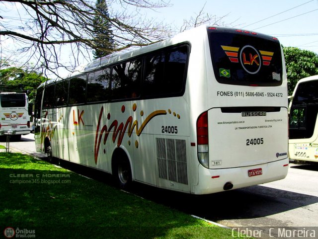 LK Transportadora Turística 24005 na cidade de São Paulo, São Paulo, Brasil, por Cleber C.  Moreira. ID da foto: 99778.