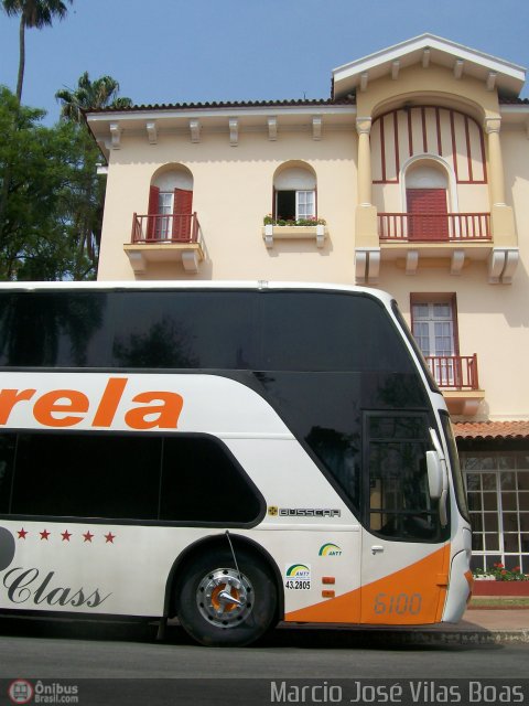 Estrela Turismo 6100 na cidade de Poços de Caldas, Minas Gerais, Brasil, por Marcio V Boas. ID da foto: 102325.