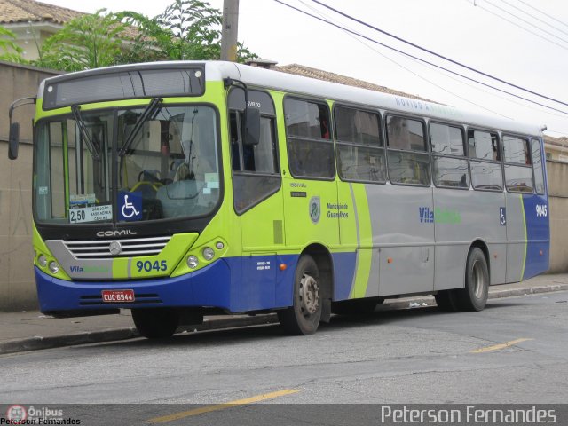 Empresa de Ônibus Vila Galvão 9045 na cidade de Guarulhos, São Paulo, Brasil, por Peterson Fernandes . ID da foto: 102153.