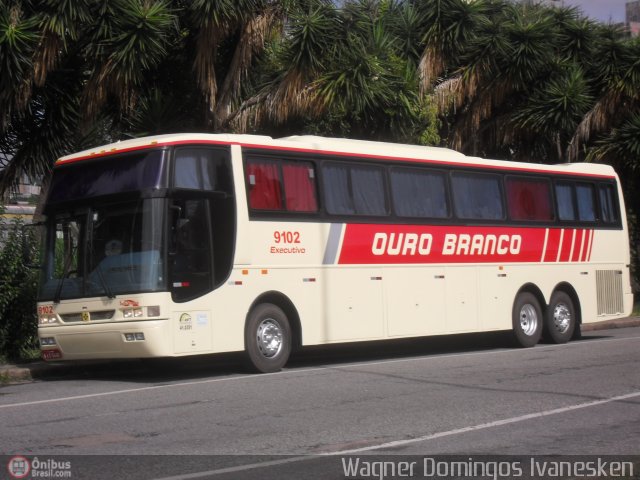 Viação Ouro Branco 9102 na cidade de Curitiba, Paraná, Brasil, por Wagner Domingos Ivanesken. ID da foto: 88999.