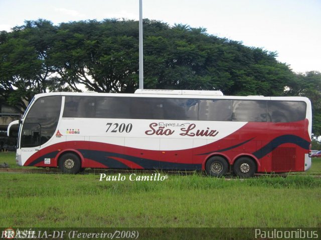 Expresso São Luiz 7200 na cidade de Brasília, Distrito Federal, Brasil, por Paulo Camillo Mendes Maria. ID da foto: 89718.