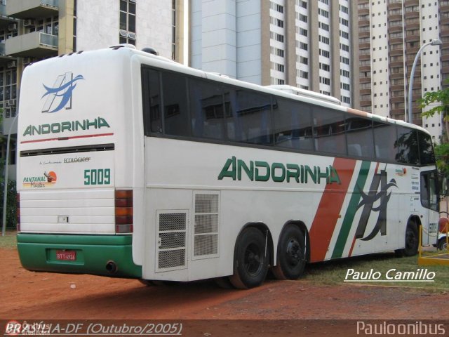 Empresa de Transportes Andorinha 5009 na cidade de Brasília, Distrito Federal, Brasil, por Paulo Camillo Mendes Maria. ID da foto: 89807.