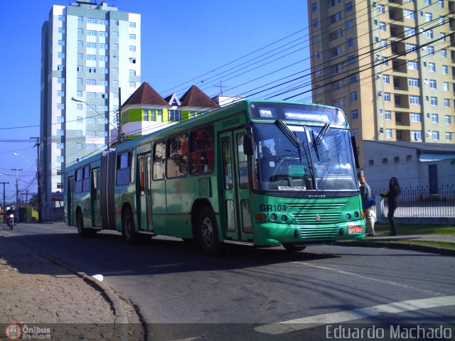 Viação Cidade Sorriso GR104 na cidade de Curitiba, Paraná, Brasil, por Eduardo Machado. ID da foto: 108481.