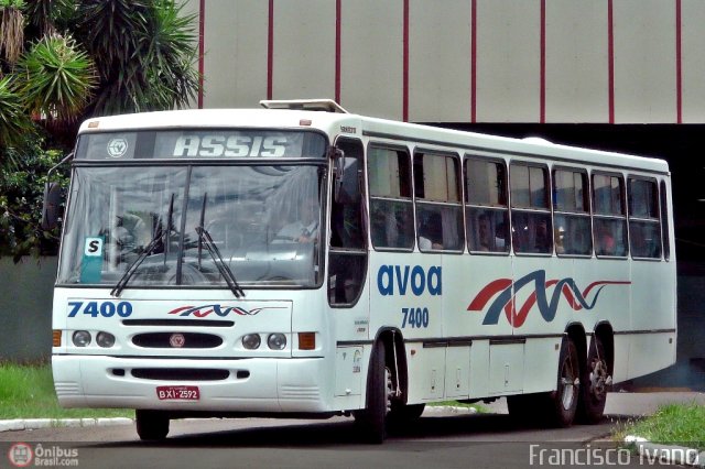 AVOA - Auto Viação Ourinhos Assis 7400 na cidade de Ourinhos, São Paulo, Brasil, por Francisco Ivano. Número da foto: #112224.
