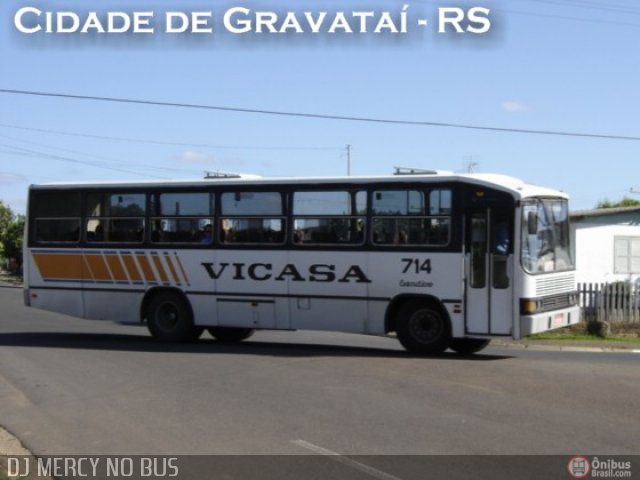 VICASA - Viação Canoense S.A. 714 na cidade de Gravataí, Rio Grande do Sul, Brasil, por Alexsandro Merci    ®. ID da foto: 112154.