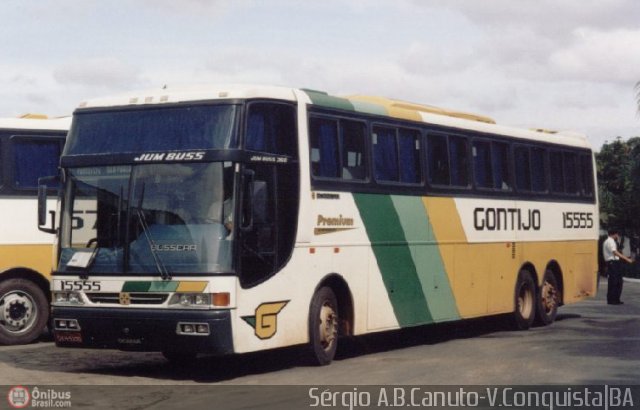 Empresa Gontijo de Transportes 15555 na cidade de Vitória da Conquista, Bahia, Brasil, por Sérgio Augusto Braga Canuto. ID da foto: 112867.