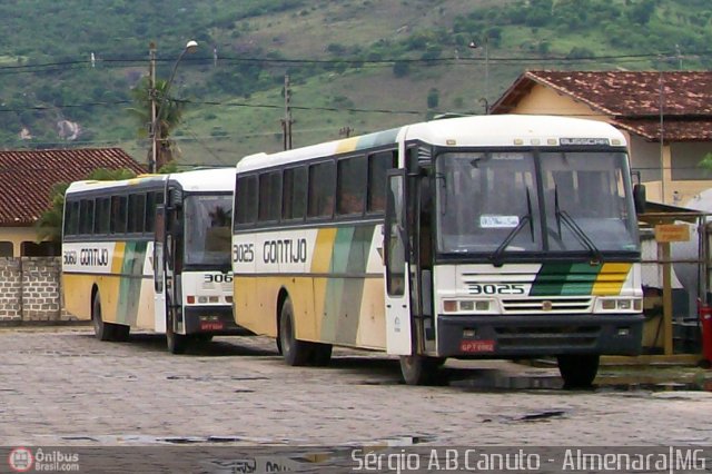 Empresa Gontijo de Transportes 3025 na cidade de Almenara, Minas Gerais, Brasil, por Sérgio Augusto Braga Canuto. ID da foto: 114051.