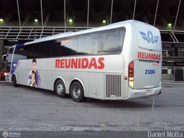 Reunidas Transportes Coletivos 21204 na cidade de Florianópolis, Santa Catarina, Brasil, por Daniel Motta. Número da foto: #114934.
