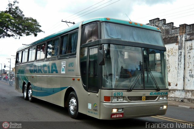 Viação Garcia 6193 na cidade de Presidente Prudente, São Paulo, Brasil, por Francisco Ivano. ID da foto: 105822.