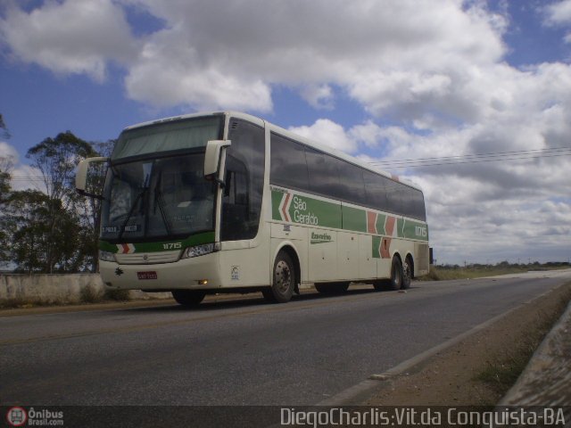 Cia. São Geraldo de Viação 11715 na cidade de Vitória da Conquista, Bahia, Brasil, por Diego Charlis Coelho. Número da foto: #108428.