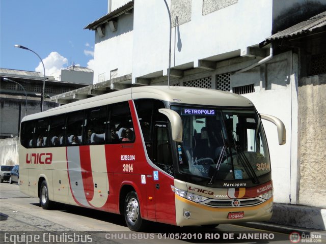 Transportes Única Petrópolis RJ 163.014 na cidade de Rio de Janeiro, Rio de Janeiro, Brasil, por Paulo Roberto Chulis. Número da foto: #124912.