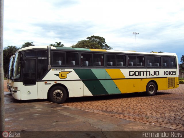 Empresa Gontijo de Transportes 10105 na cidade de Ribeirão Preto, São Paulo, Brasil, por Fernando Reis. Número da foto: #125115.
