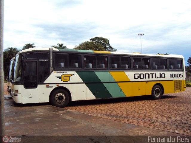 Empresa Gontijo de Transportes 10105 na cidade de Ribeirão Preto, São Paulo, Brasil, por Fernando Reis. ID da foto: 125115.