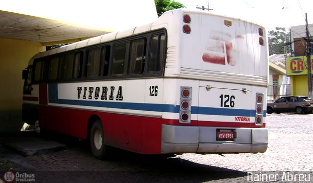 Expresso Vitória de Transportes 126 na cidade de Charqueadas, Rio Grande do Sul, Brasil, por Rainer Abreu. Número da foto: #125364.