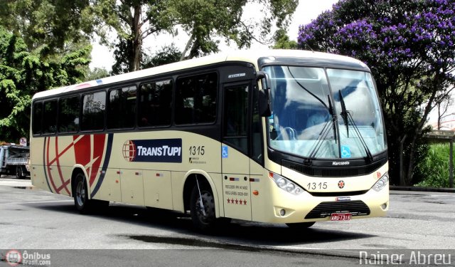 TransTupi Turismo e Fretamento 1315 na cidade de Curitiba, Paraná, Brasil, por Rainer Abreu. Número da foto: #125983.
