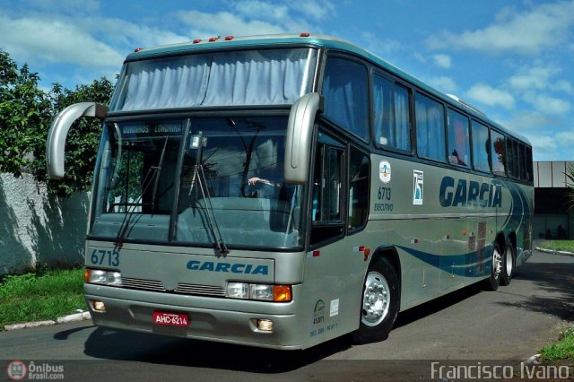 Viação Garcia 6713 na cidade de Ourinhos, São Paulo, Brasil, por Francisco Ivano. ID da foto: 127148.