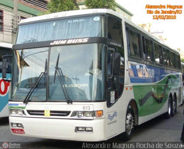 Bel-Tour Transportes e Turismo 613 na cidade de Rio de Janeiro, Rio de Janeiro, Brasil, por Alexandre  Magnus. Número da foto: #127532.