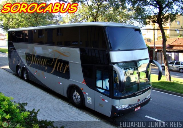 Estrela Turismo 2200 na cidade de Sorocaba, São Paulo, Brasil, por EDUARDO - SOROCABUS. Número da foto: #128260.