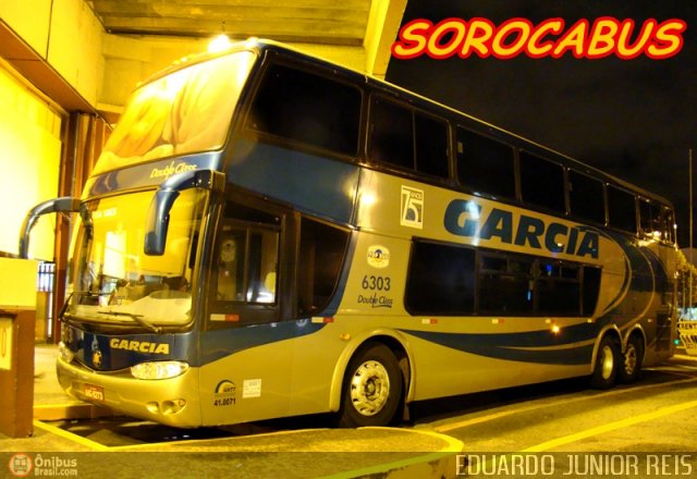 Viação Garcia 6303 na cidade de Sorocaba, São Paulo, Brasil, por EDUARDO - SOROCABUS. Número da foto: #128922.