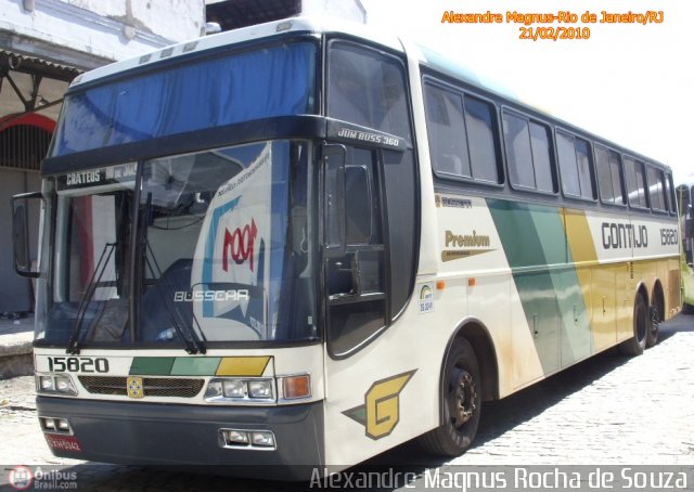 Empresa Gontijo de Transportes 15820 na cidade de Rio de Janeiro, Rio de Janeiro, Brasil, por Alexandre  Magnus. ID da foto: 128760.